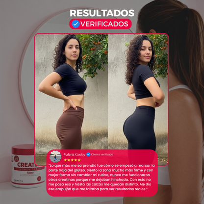 Creatina Para Mujeres | Glúteos Firmes +Fuerza +Piel jóven