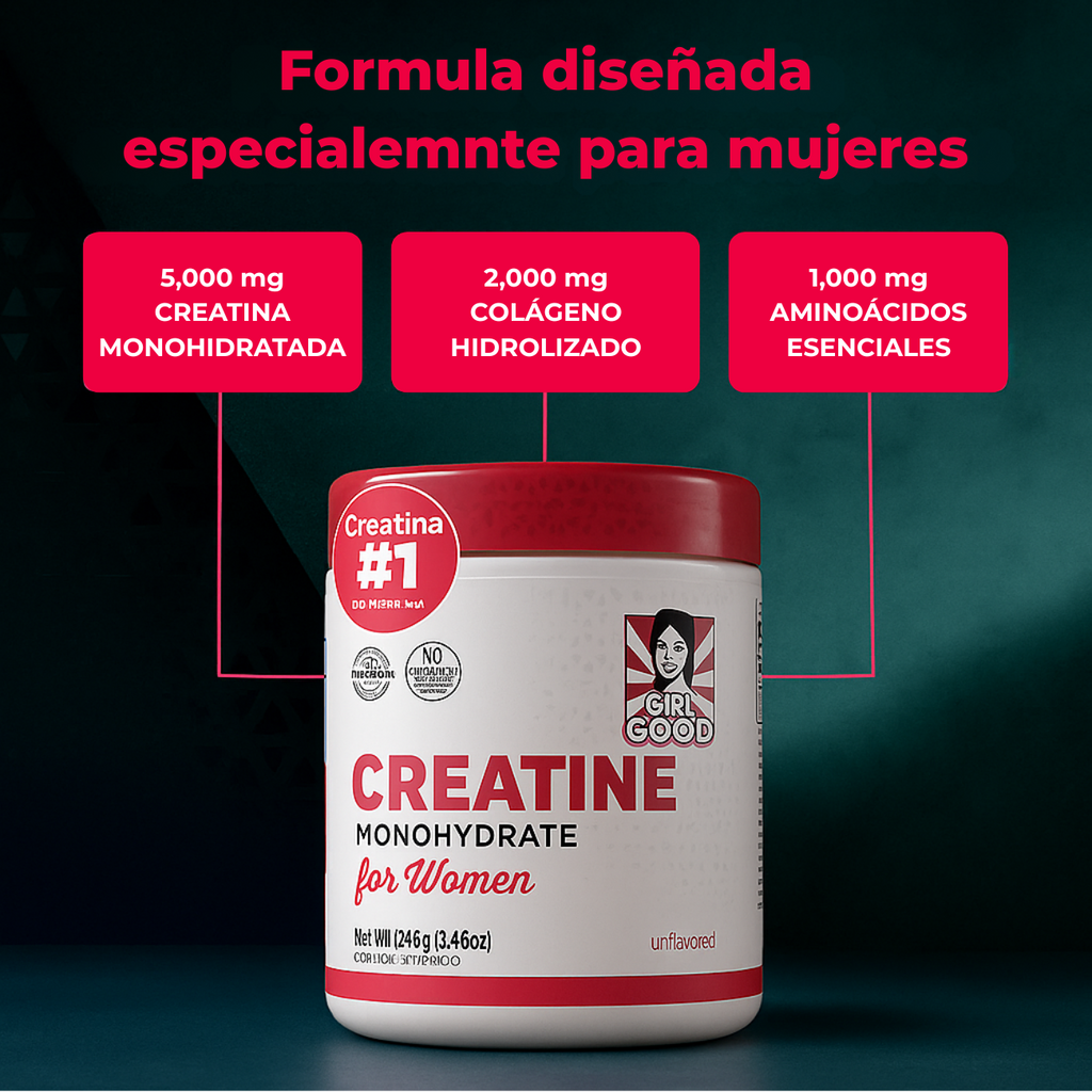Creatina con Colágeno Para Mujeres - ByBoost® Femme