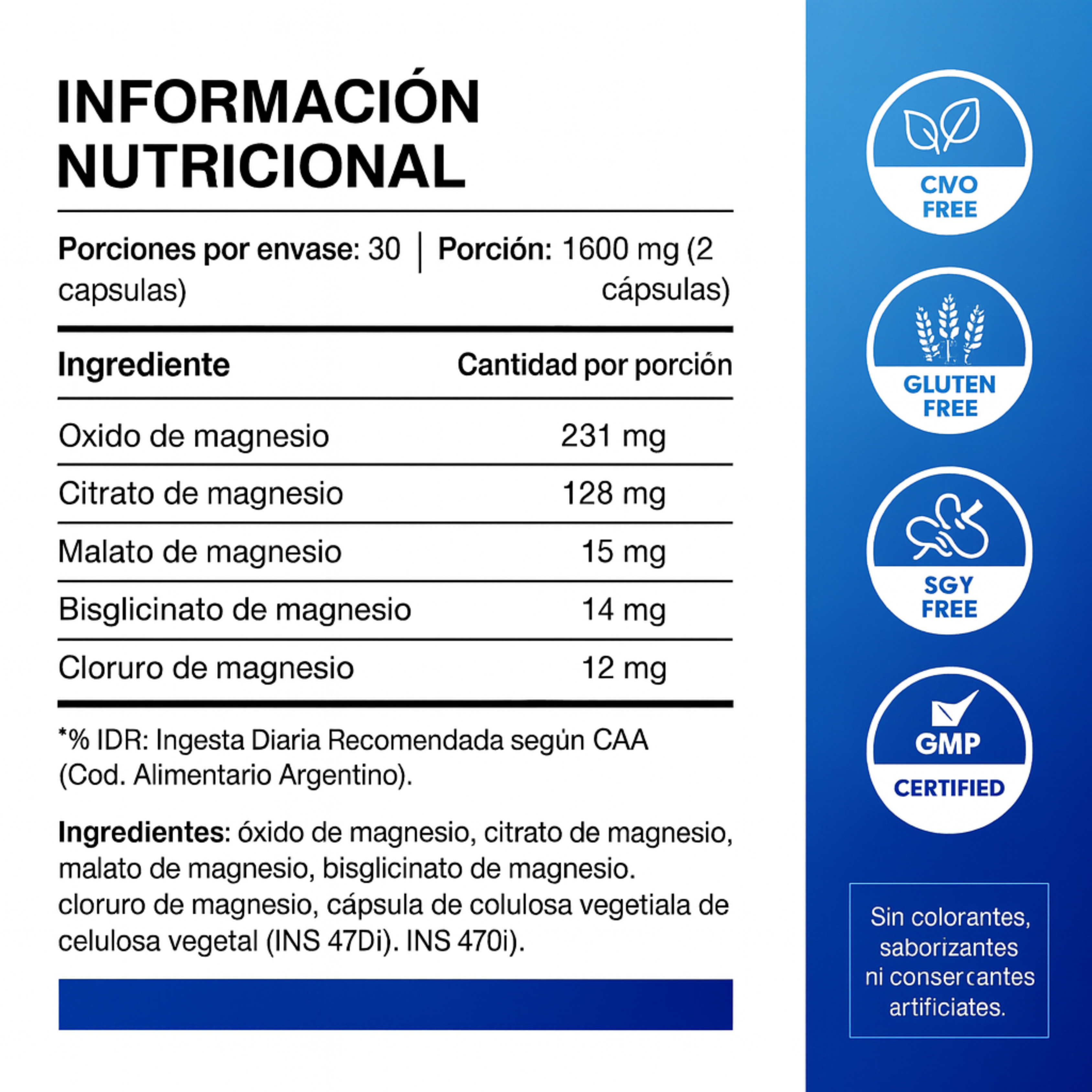 ByBoost® Vital – Complejo de Magnesio Elemental 5 en 1