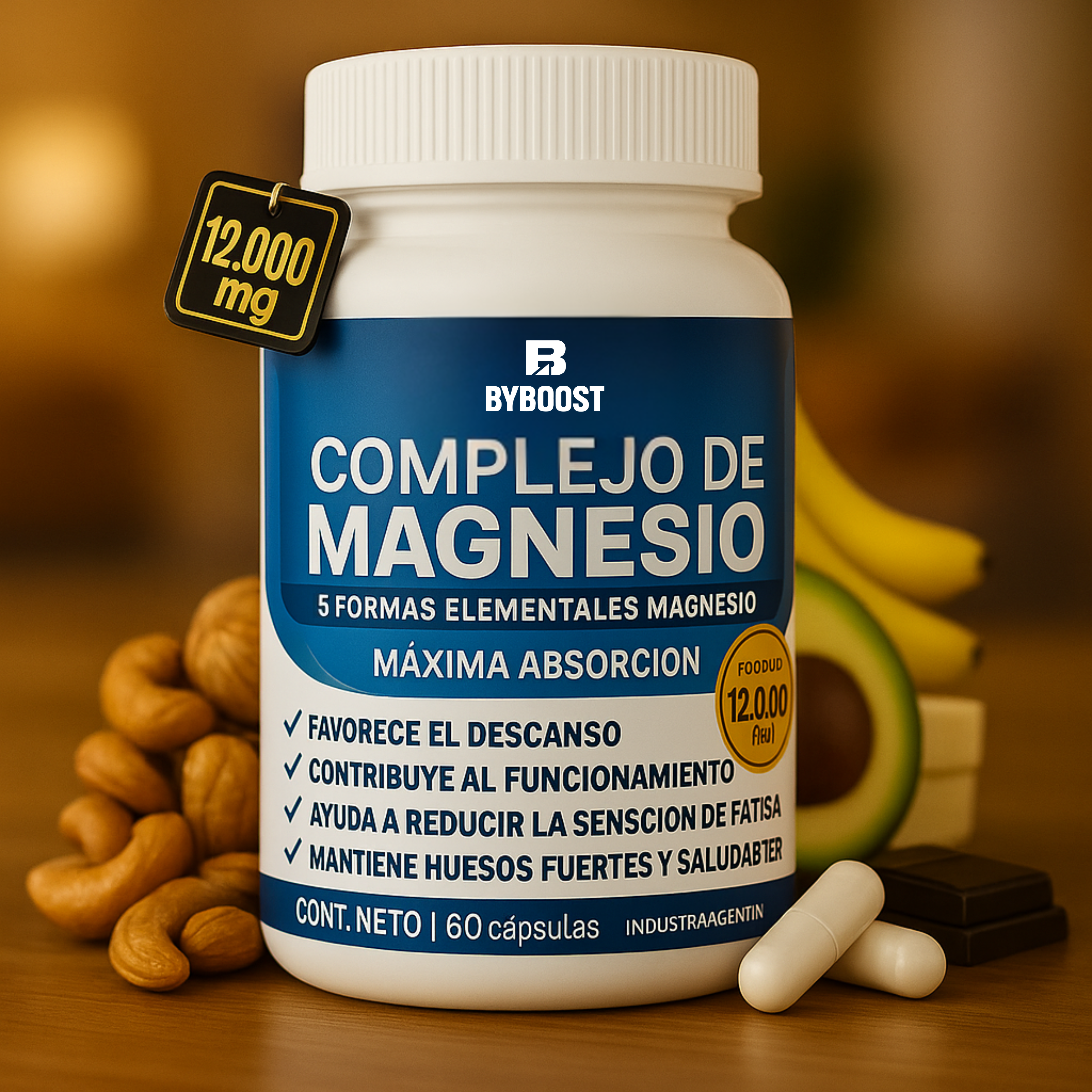 ByBoost® Vital – Complejo de Magnesio Elemental 5 en 1