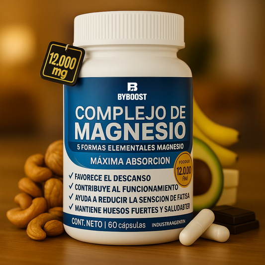 ByBoost® Vital – Complejo de Magnesio Elemental 5 en 1